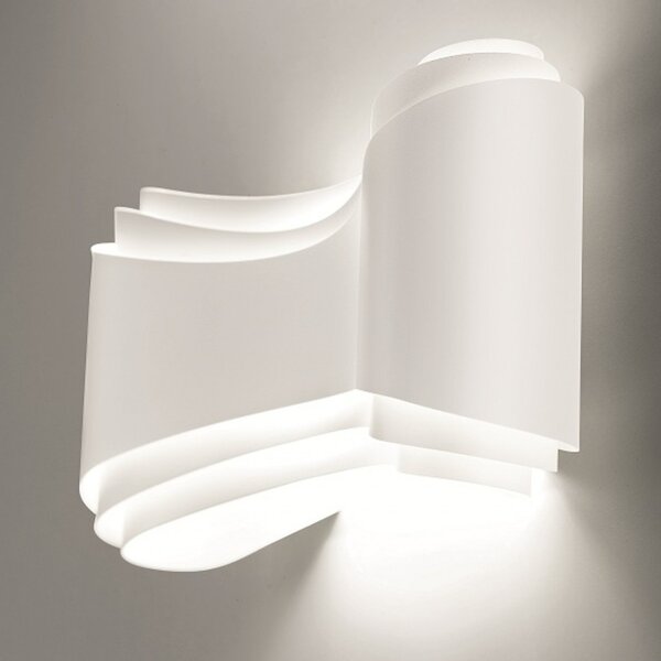 Applique moderna selene illuminazione ionica 1034 011 009 033 006 r7s led metallo biemissione lampada parete - Selene Illuminazione