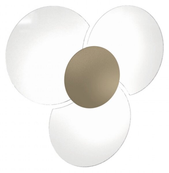 Plafoniera moderna top light clover 1114 70 fa fr fo sa cr ga e27 led vetro lampada soffitto - Top Light