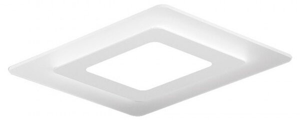 Plafoniera moderna promoingross oblio q35 wh led metallo metacrilato lampada soffitto - Promoingross