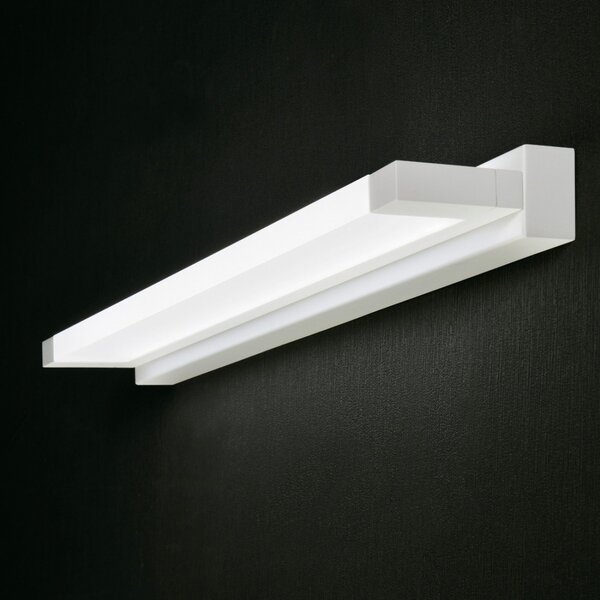 Applique moderno promoingross slot a60 wh led metallo metacrilato lampada parete - Promoingross