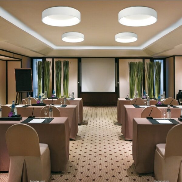 Plafoniera moderna promoingross aurora pl60 wh led cct 2282lm dimmerabile metacrilato lampada soffitto - Promoingross