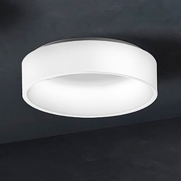 Plafoniera moderna promoingross aurora pl45 wh led cct 1715lm dimmerabile metacrilato lampada soffitto - Promoingross