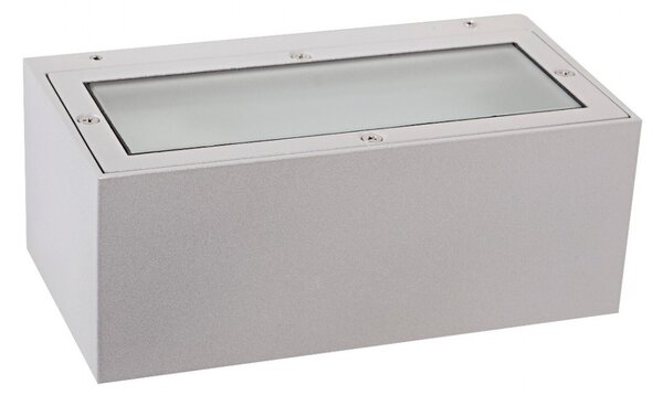 Applique moderna garden luce 1057 sb e27 led alluminio biemissione lampada parete - Garden Luce Srl