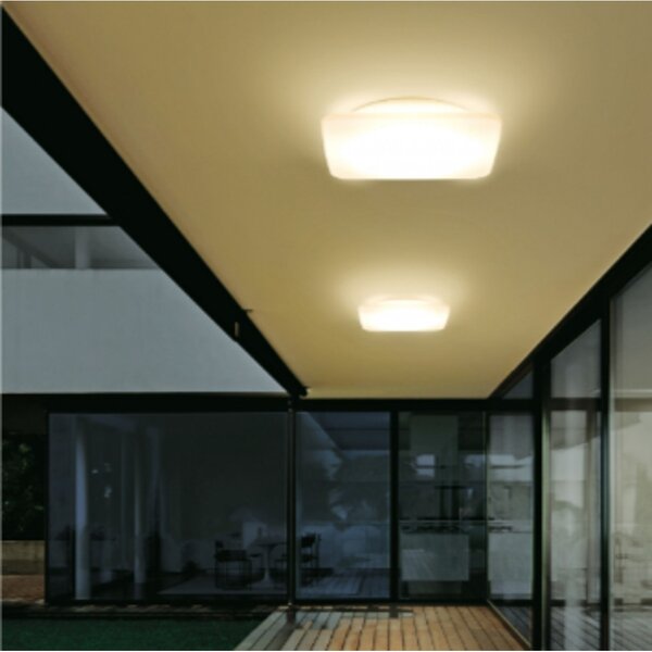 Plafoniera esterno linea light group mywhite 7807 q 10w led ip65 polietilene lampada soffitto parete - Linea Light Group
