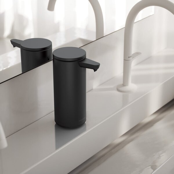 Dispenser di sapone in acciaio nero touchless 266 ml - simplehuman