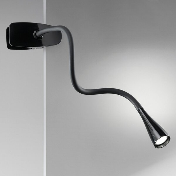 Applique pinza moderno perenz clip snake 5913 n led lampada parete tavolo flessibile - Perenz