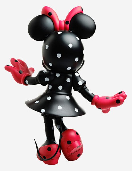 LEBLON DELIENNE MINNIE WELCOME MATT BLACK & WHITE DOTS 31CM ART. DISST03102CT