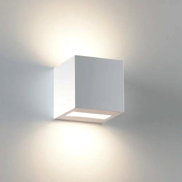 Applique gesso belfiore 9010 kubo 2336b led lampada parete moderna - Belfiore - 9010