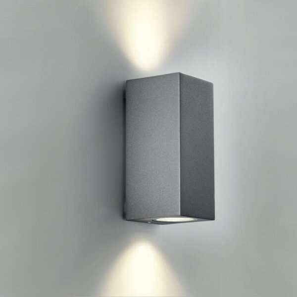 Applique moderno pan international mark est01024 gu10 led biemissione lampada parete - Pan International
