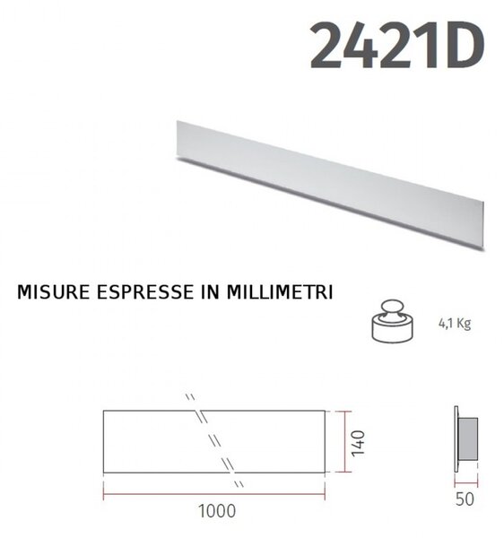 Applique gesso 9010 belfiore isa big 2421d 3045 led lampada parete - Belfiore - 9010