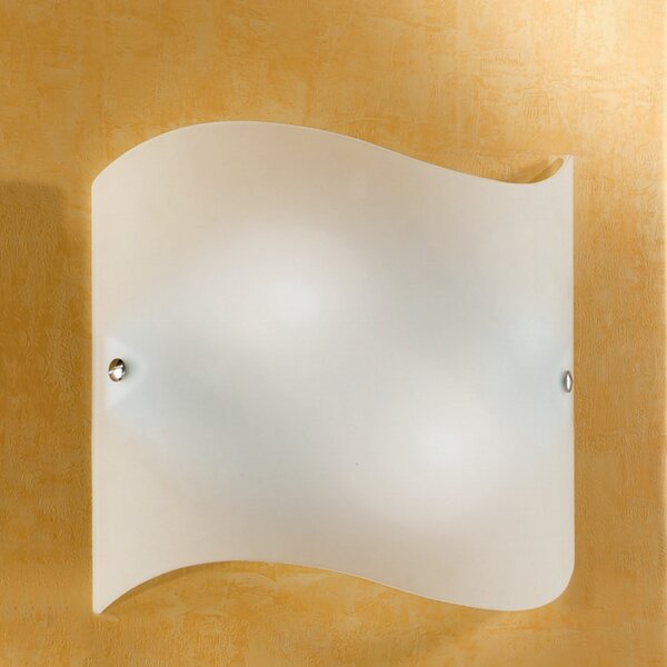 Applique moderno vetro due p illuminazione 2431 apg e27 led lampada parete - Due P Illuminazione
