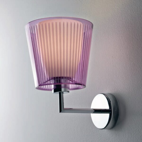 Applique illuminando jolly ap p e27 led lampada parete moderna acrilico trasparente interno - Illuminando