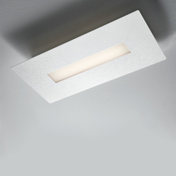Plafoniera moderna illuminando thor pl re p led lampada soffitto parete metallo bianco rettangolare interni 16w 3000°k 1440lm - Illuminando