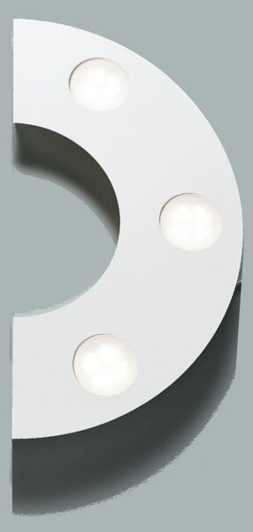 Applique moderno illuminando ufo ap p led gx53 lampada parete soffitto metallo bianco sabbia componibile - Illuminando
