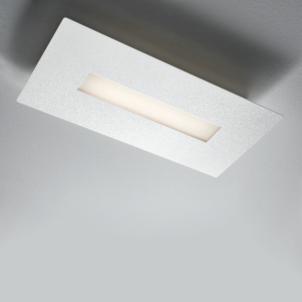 Plafoniera moderna illuminando thor pl re p led lampada soffitto parete metallo bianco rettangolare interni 16w 3000°k 1440lm - Illuminando