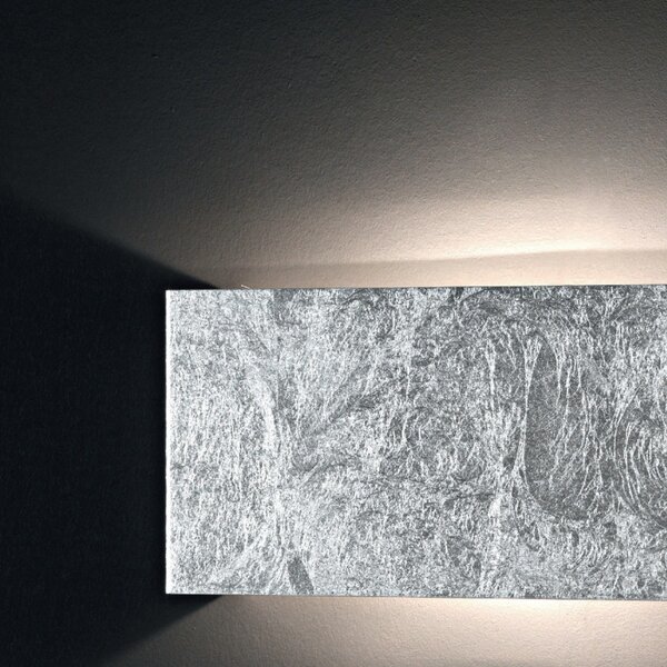 Applique moderno illuminando lei leime27 led lampada parete metallo biemissione rettangolare interni 32cm - Illuminando
