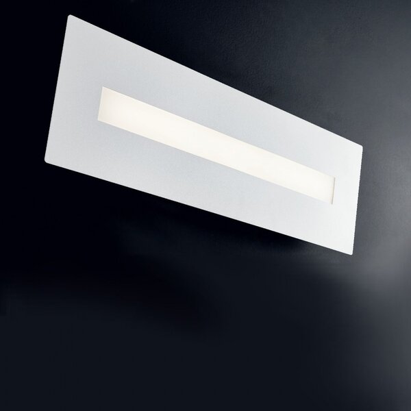 Plafoniera moderna illuminando thor pl re g led lampada soffitto parete metallo bianco rettangolare interni 32w 3000°k 2880lm - Illuminando