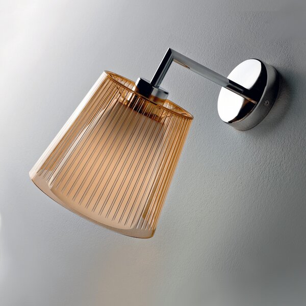 Applique illuminando jolly ap p e27 led lampada parete moderna acrilico trasparente interno - Illuminando