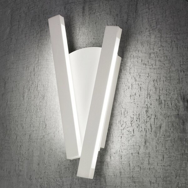 Applique moderno fratelli braga elle 2089 a2 led metallo lampada parete - Fratelli Braga