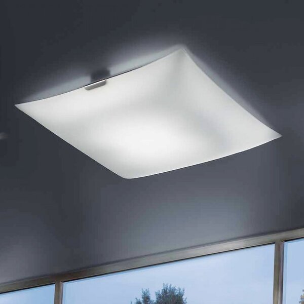 Plafoniera moderna fratelli braga glass 2081 pl40 led vetro lampada soffitto dimmerabile - Fratelli Braga