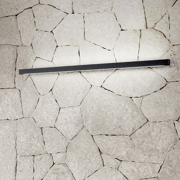 Applique moderno fratelli braga elle 2089 a110 led metallo lampada parete biemissione - Fratelli Braga