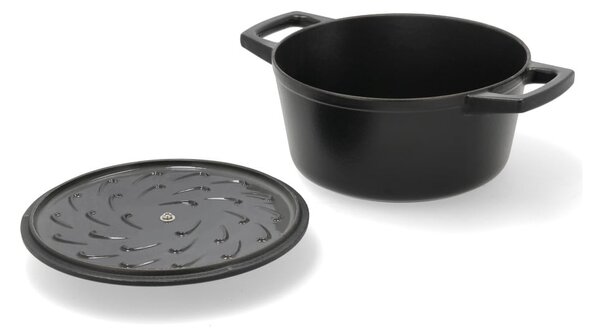 Pentola in ghisa con coperchio incluso adatta all'induzione 3,6 l – Holm