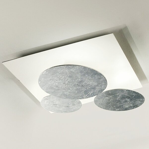 Plafoniera moderna fratelli braga rotary 2116 pl50 led orientabile metallo lampada soffitto - Fratelli Braga