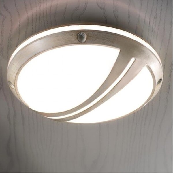Plafoniera classica ferroluce brindisi a551 pl e27 led alluminio lampada soffitto parete - Ferroluce