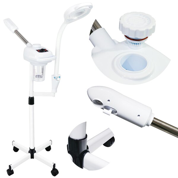 Vapozono per estetica con lampada lente d'ingrandimento 2 in 1 e ozono Calissimo