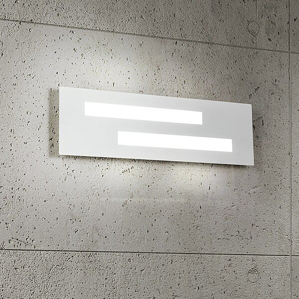 Applique moderno fratelli braga gamma 2080 a2 led metallo metacrilato - Fratelli Braga