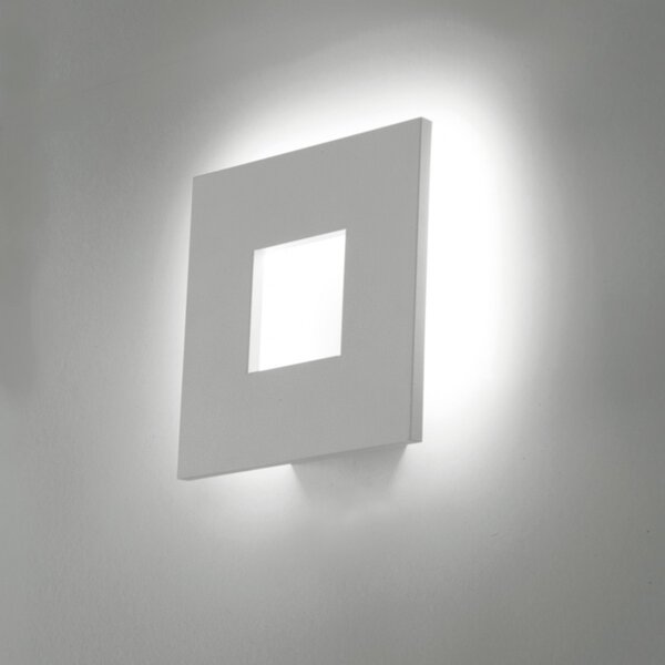 Applique moderno cattaneo illuminazione square 860 20a led dimmerabile basculante - Cattaneo Illuminazione