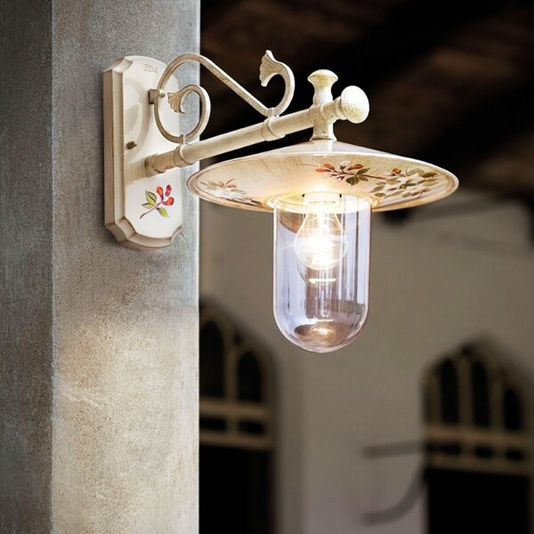 Applique classico ferroluce genova a400 ap e27 led alluminio lampada parete - Ferroluce