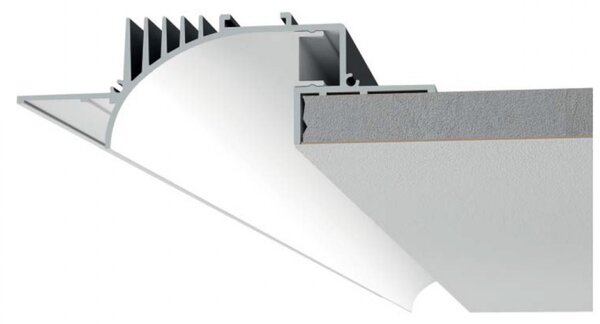 Profilo alumite 9010 belfiore sirio p005b led incasso striscia installazione legno cartongesso 102cm - Belfiore - 9010