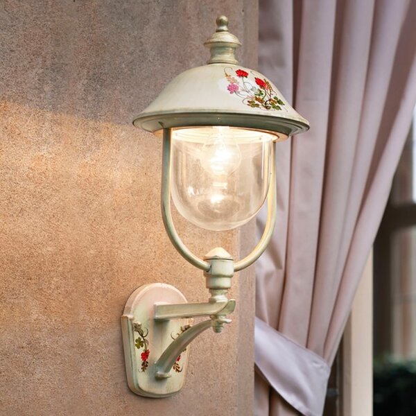 Applique classico ferroluce bari a301 ap e27 led alluminio lampada parete - Ferroluce