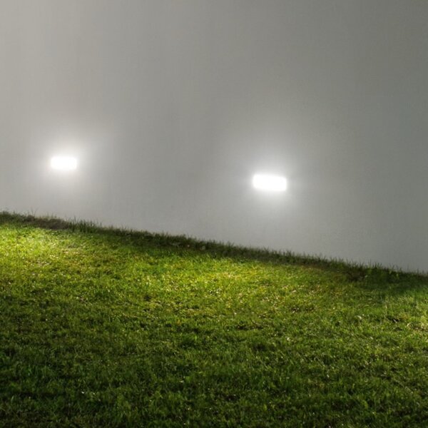 Applique sintetico policarbonato gea led dagr ges150 led lampada parete segnapasso moderna ip54 - Gea Led