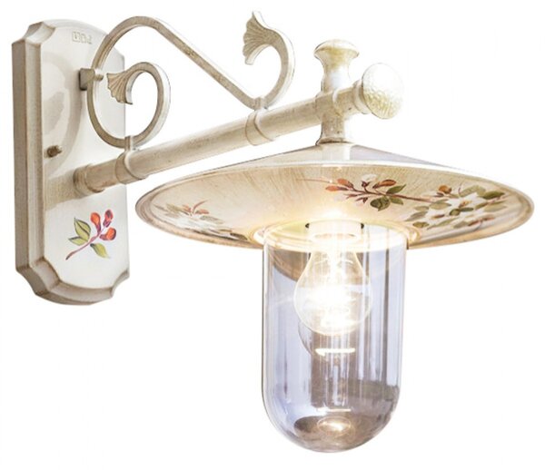 Applique classico ferroluce genova a400 ap e27 led alluminio lampada parete - Ferroluce