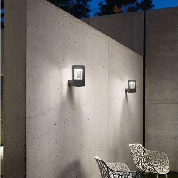Applique alluminio gea led janet up ges492 led lampada parete moderna esterno gx53 ip54 - Gea Led