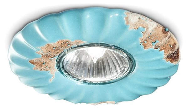 Faretto incasso rustico ferroluce retrò vintage c480 gu10 led ceramica spot - Retrò