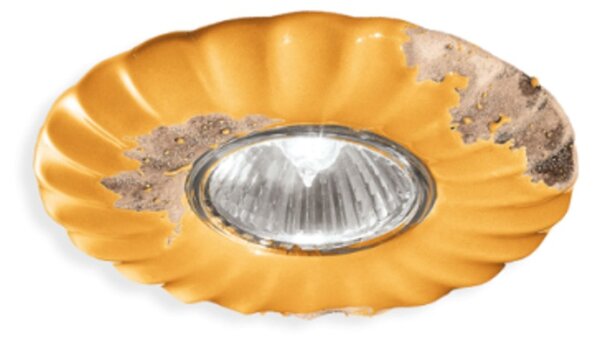 Faretto incasso rustico ferroluce retrò vintage c480 gu10 led ceramica spot - Retrò