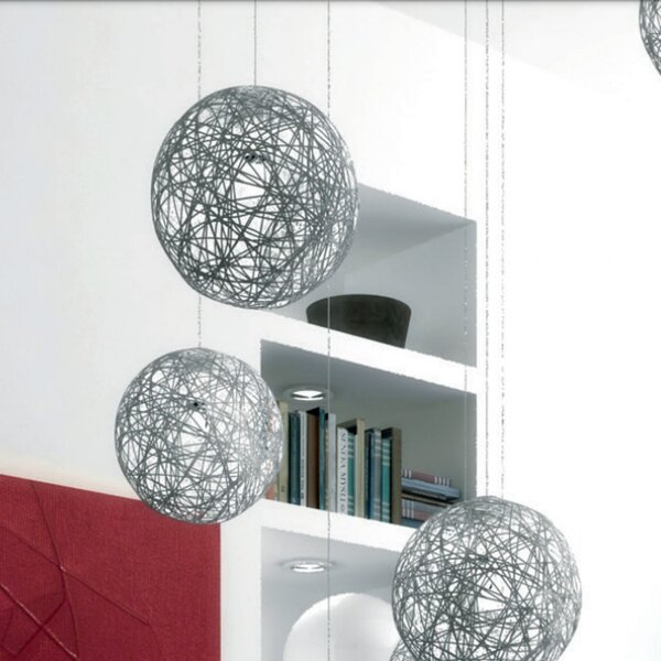 Outlet plafoniera moderna top light willow 1098 s12 go g9 led metallo vetro sospensione - Lampadari Bartalini Outlet