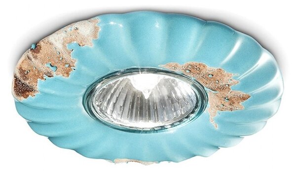 Faretto incasso rustico ferroluce retrò vintage c480 gu10 led ceramica spot - Retrò