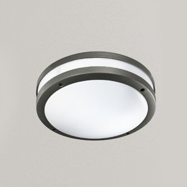 Applique gea led ura r ges290 e27 led ip54 lampada parete soffitto tonda moderna esterno - Gea Led