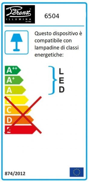 Abat-jour classica perenz paul 6504 e27 led lampada tavolo paralume tessuto tortora ip20 - Perenz