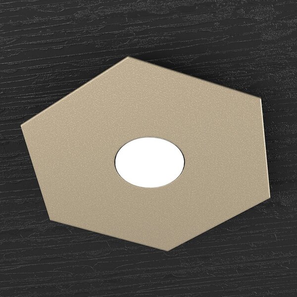 Applique moderno top light hexagon 1142 1l gx53 led metallo lampada parete soffitto - Top Light