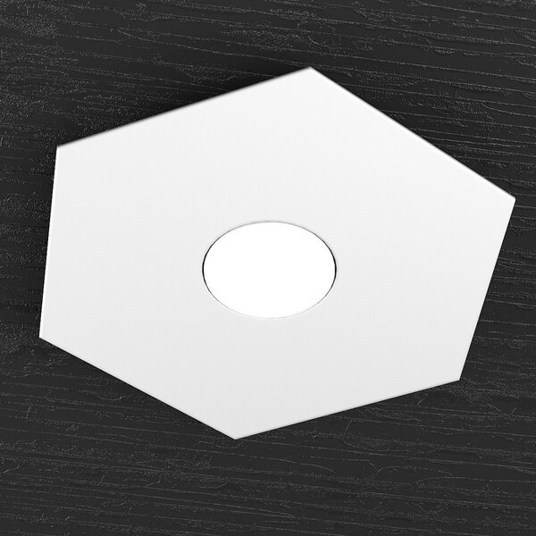 Applique moderno top light hexagon 1142 1l gx53 led metallo lampada parete soffitto - Top Light
