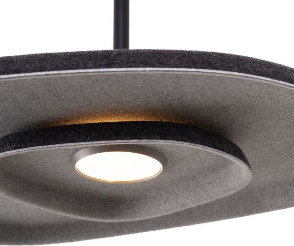 MAXLIGHT P0560 - Lampadario LED a sospensione con filo DEUX LED/5W/230V nero