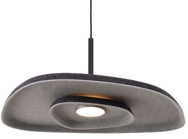 MAXLIGHT P0560 - Lampadario LED a sospensione con filo DEUX LED/5W/230V nero