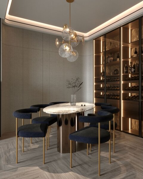 MAXLIGHT P0541 - Lampadario a sospensione con supporto rigido LED ALLURE 14xLED/5W/230V diametro 60 cm oro