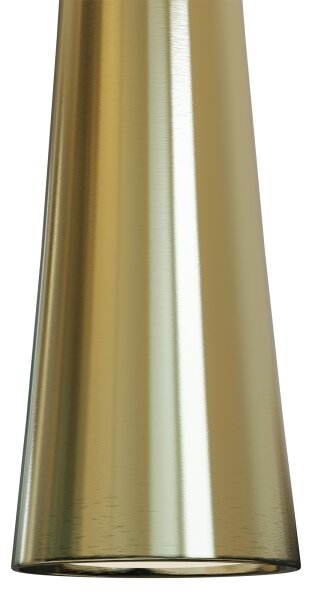 MAXLIGHT P0485 - Lampadario LED a sospensione con filo CAFFÈ LED/7W/230V diametro 3 cm oro