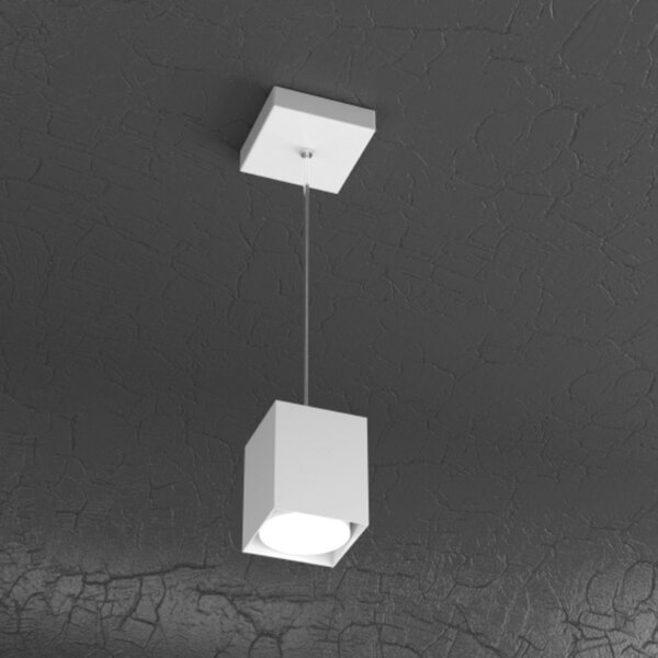 Lampadario moderno top light plate 1129 s10 gx53 led metallo sospensione - Top Light